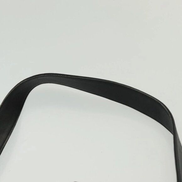 GUCCI Bamboo Hand Bag Leather 2way Black Gold 001 2852 1577 0 Auth ep10073 - Picture 11 of 16